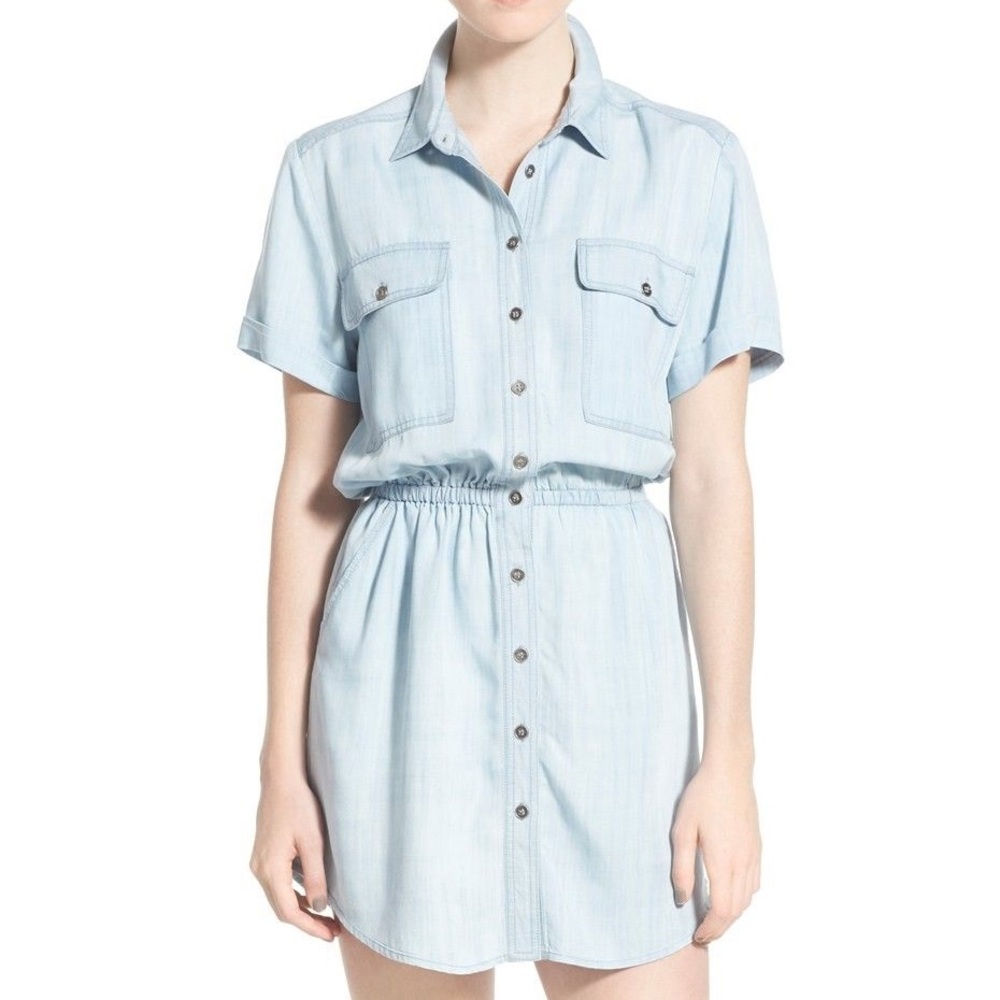 BP NORDSTROM chambray shirtdress size XS